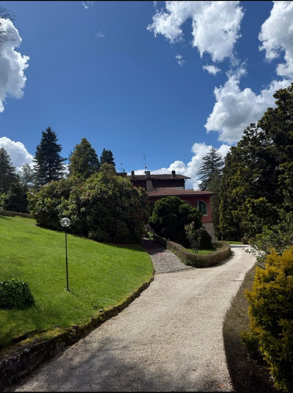 Vialetto d'ingresso tra il verde